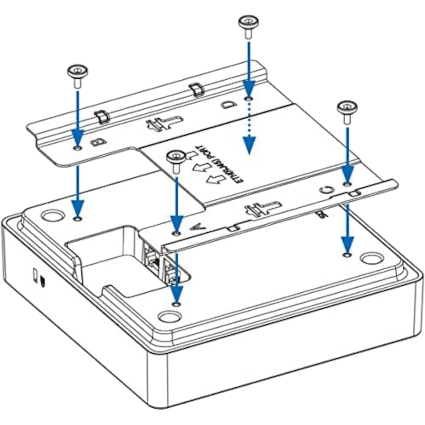 Sophos APX Mounting bracket kit for plenum & flat ceiling mount (for APX 320, 530, 740 only) [APXZTCHCB]