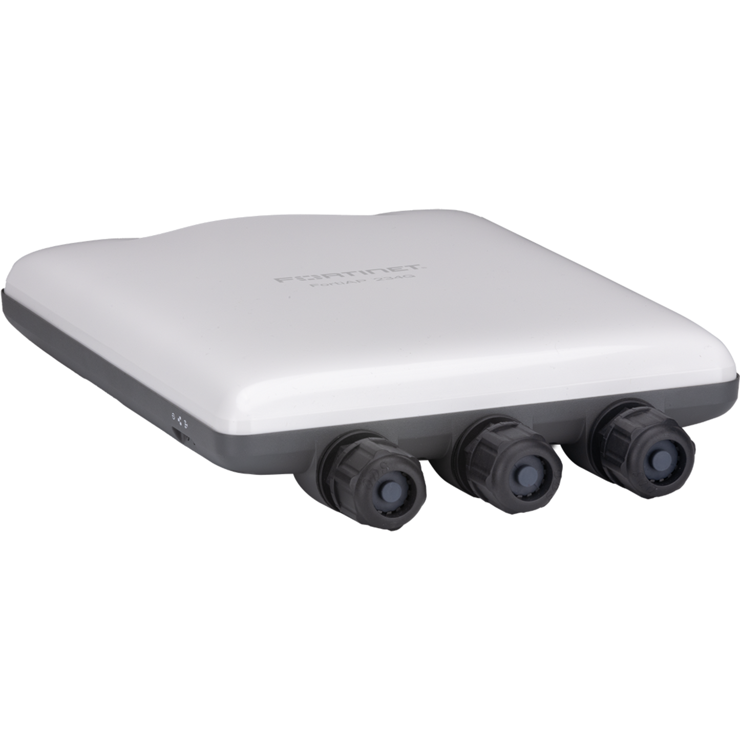 FortiAP-234G Outdoor Wireless AP - Tri radio (Wi-Fi-6E IEEE 802.11ax Tri-band 2.4/5/6GHz and dual 5G operation 2+2+2 2 streams 3 radios) [Note:  6GHz band not available in all regulatory domains], internal antennas, 2x 100/1000/2500 Base-T RJ [FAP-234G-E]