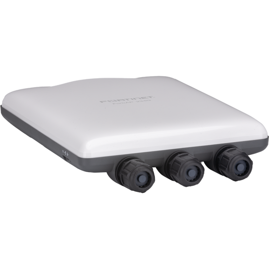 FortiAP-234G Outdoor Wireless AP - Tri radio (Wi-Fi-6E IEEE 802.11ax Tri-band 2.4/5/6GHz and dual 5G operation 2+2+2 2 streams 3 radios) [Note:  6GHz band not available in all regulatory domains], internal antennas, 2x 100/1000/2500 Base-T R [FAP-234G-EO]