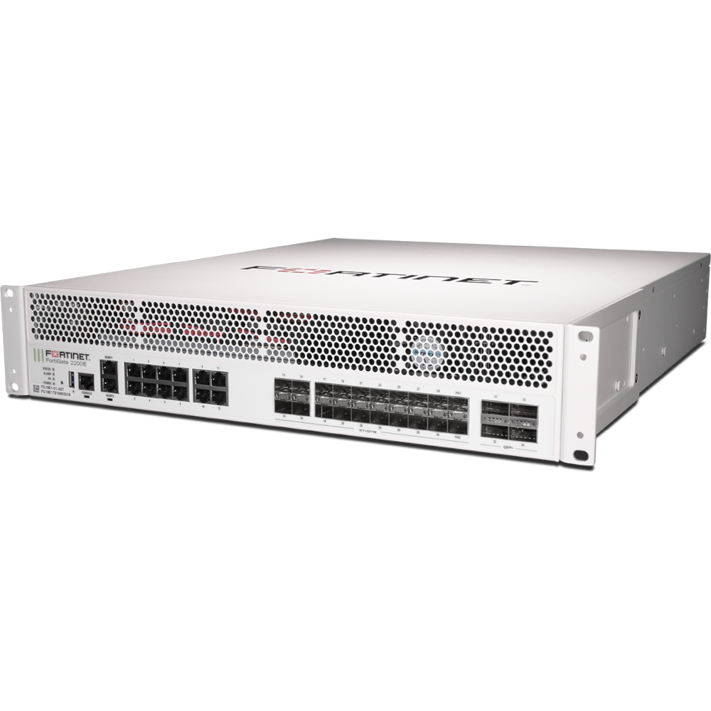 FortiGate-2200E Hardware plus 3 Year FortiCare Premium and FortiGuard Unified Threat Protection (UTP) [FG-2200E-BDL-950-36]