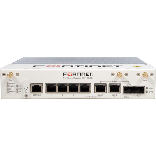 FortiGateRugged-60F-3G4G Hardware plus 1 Year FortiCare Premium and FortiGuard Unified Threat Protection (UTP) [FGR-60F-3G4G-BDL-950-12]