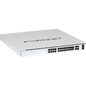 FortiSwitch-624F-FPOE Layer 2/3 FortiGate switch controller compatible PoE 802.3bt switch with 24x 5G RJ45 ports, 4x 25G SFP28 and MACSec. Max 1400W POE output limit [FS-624F-FPOE]