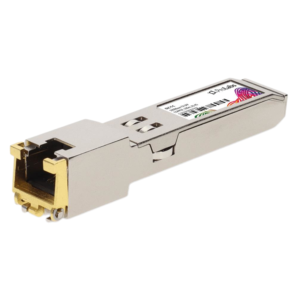 GLC-T-C Compatible TAA 10/100/1000Base-TX SFP Transceiver (Copper, 100m, RJ-45)