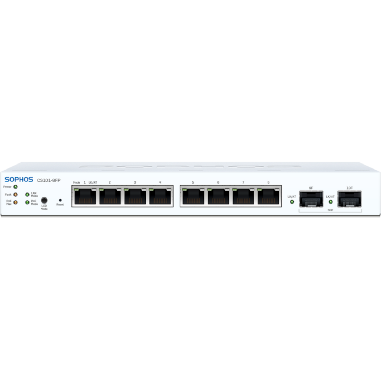 CS1010-8FP Sophos Switch - 8 port (8x10G NBase-T) with Full PoE with Support, 5-year - EU power cord [LS10FZ60ZZPCEU]